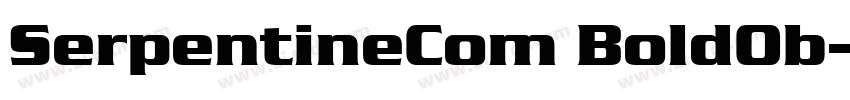 SerpentineCom BoldOb字体转换